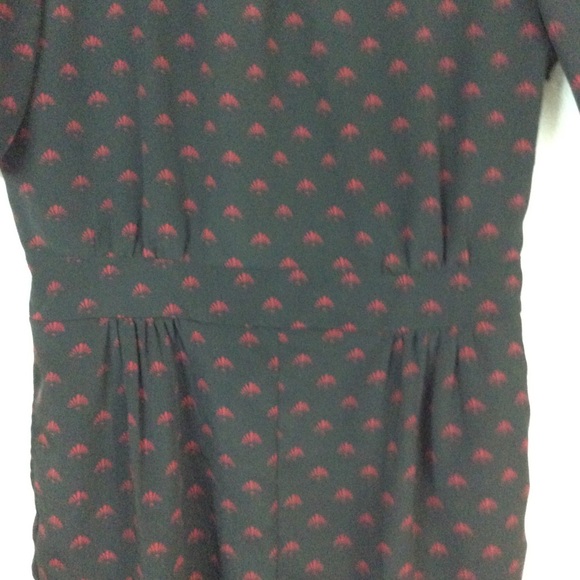 ASOS Black Red Fans Open Back Romper 10 - Picture 5 of 13